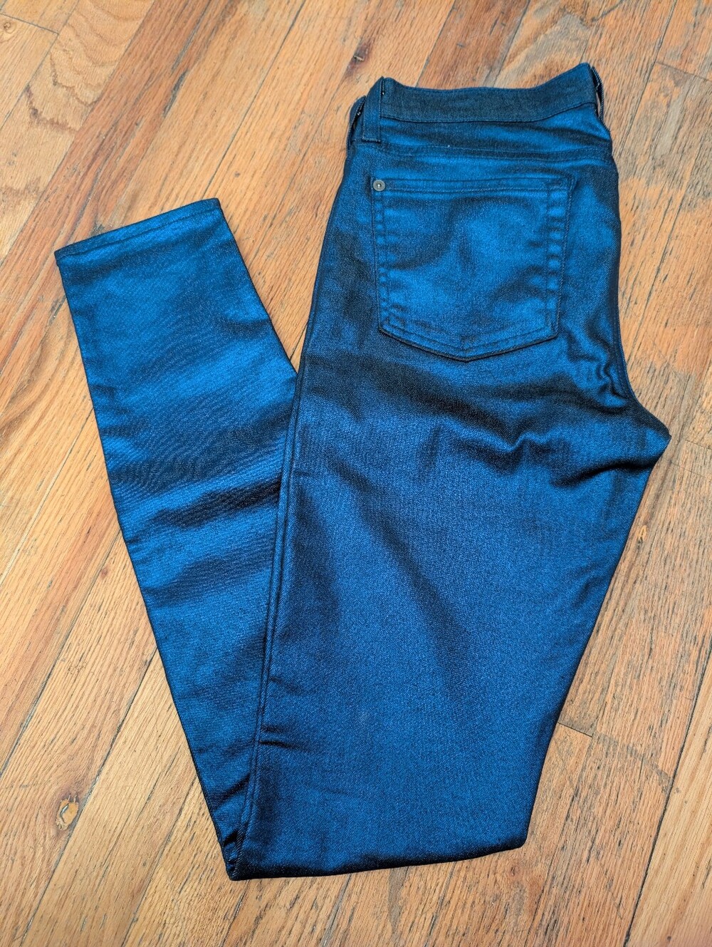 Women's Skinny Jeans — Dark Blue Stretch Denim Sz 28 7 For All Mankind